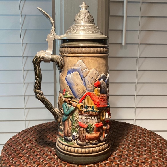 Handarbeit Art Vintage Handarbeit German Beer Stein Poshmark